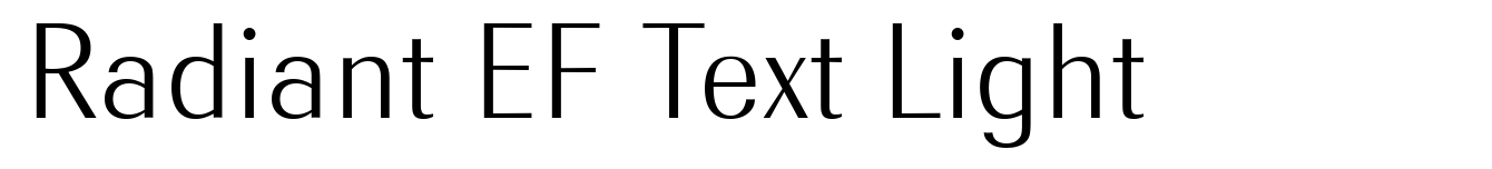 Radiant EF Text Light